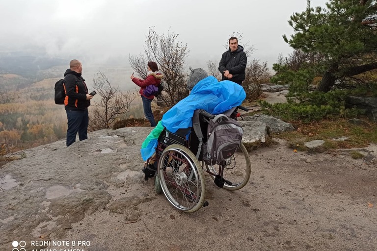 S dobrovolníkem Tomášem na Sněžník
