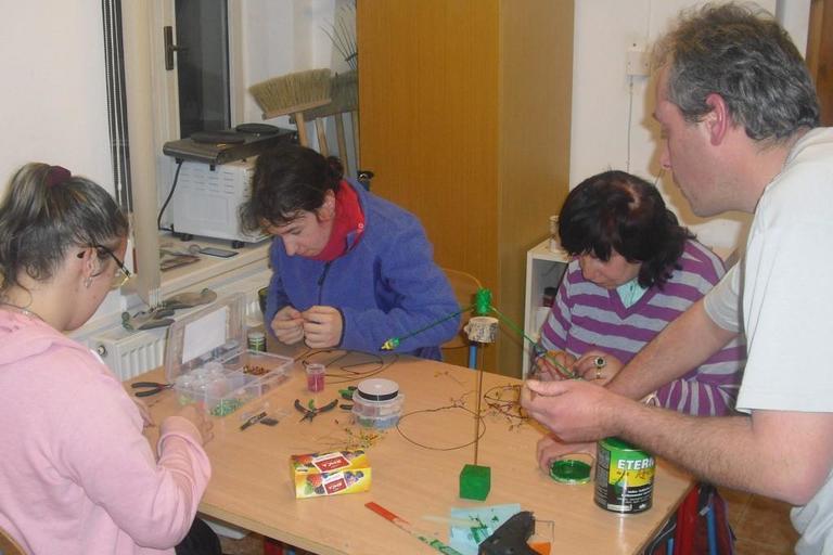 Dílna v chráněném bydlení pro klienty Diakonie