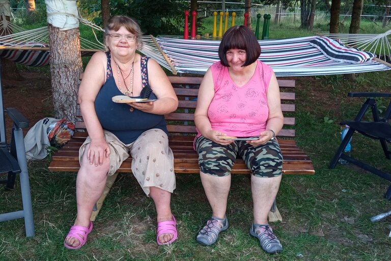 Přespávačka na zahradě Domova se zvláštním režimem Terezín