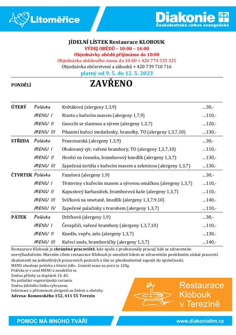 jídelní lístek 19. 2023